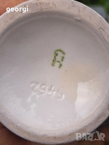 Стара немска порцеланова фигура глухар Katzhutte, снимка 7 - Колекции - 52097668