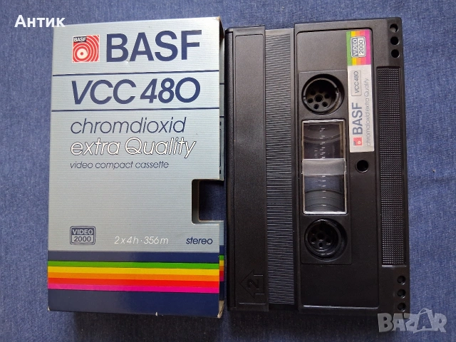 Видеокасети BASF E - 240 HIFI Professional в Кутия / BASF VCC 480 Stereo, снимка 9 - Колекции - 54096851