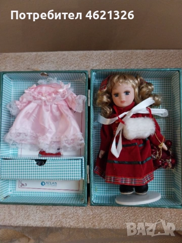 Колекционерска порцеланова кукла Виктория като нова, лимитирана серия, сертификат