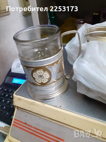 Лот 6 бр.подстакани.Три стакана с подстакани,от СССР., снимка 6 - Декорация за дома - 38963524