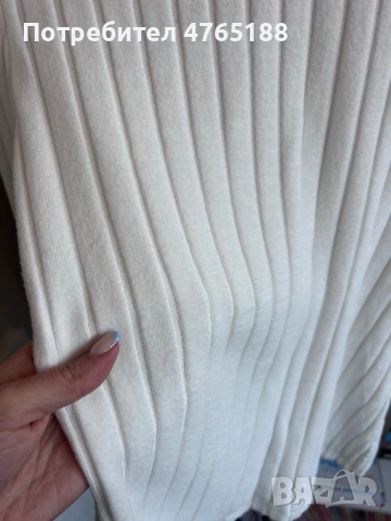 Блуза тип поло Бяла , снимка 2 - Блузи с дълъг ръкав и пуловери - 53837117