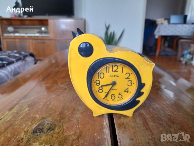 Настолен часовник,будилник СЛАВА,SLAVA #17, снимка 1 - Антикварни и старинни предмети - 45567131