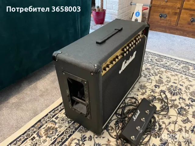 100w Marshall TSL 122 2x12 лампово китарно кубе с фуутсуич, снимка 3 - Китари - 47240925