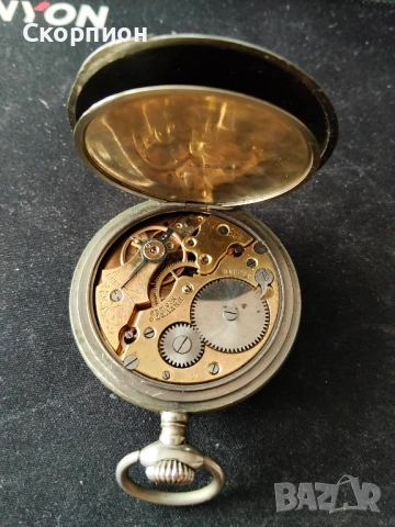 Френски джобен часовник с посребрени капаци - BREVET DEPOSE , снимка 15 - Джобни - 50501131