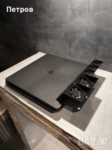 Ps4 Slim + 3 игри + охладителна система + зарядна станция, снимка 6 - PlayStation конзоли - 53991500