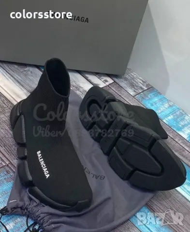 Черни маратонки чорап Balenciaga/BR37t