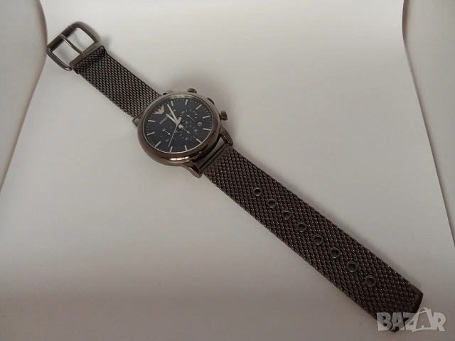 Emporio Armani Luigi Classic Chronograph AR-1979 Луксозен мъжки стоманен часовник, снимка 3 - Мъжки - 54150756