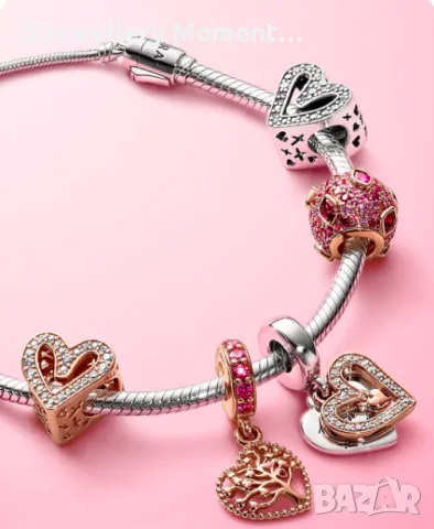 Талисман Pandora 925 Sparkling Freehand Heart Charm, снимка 3 - Гривни - 39443963