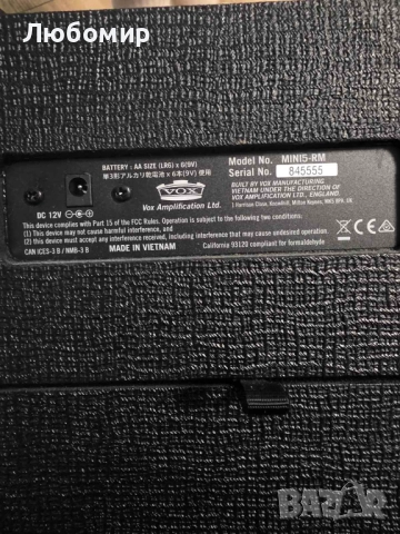 Кубе за китара Vox Mini5 Rhythm, снимка 6 - Китари - 52861708