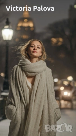 Голям тънък шал UNITED COLORS OF BENETTON , снимка 8 - Шалове - 53014055