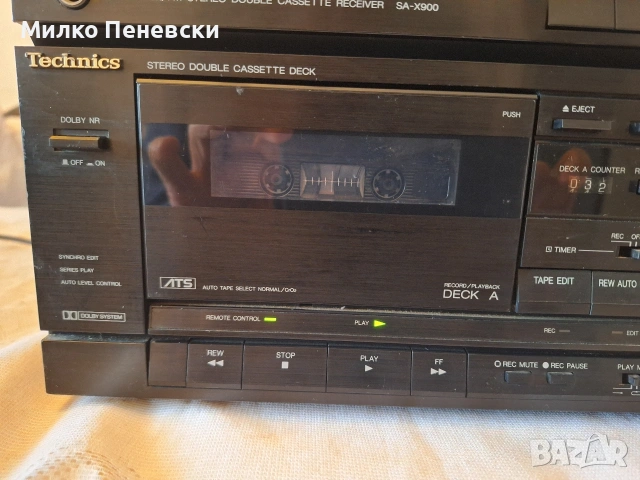 TECHNICS SA-X900 FM STEREO DOUBLE CASSETTE RECEIVER.MADE IN JAPAN., снимка 3 - Ресийвъри, усилватели, смесителни пултове - 53314044