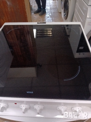 Свободно стояща печка с керамичен плот Voss с две години гаранция!, снимка 2 - Печки, фурни - 53867951