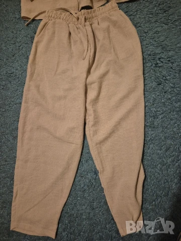 бежов летен костюм Радис, снимка 3 - Комплекти - 51359468