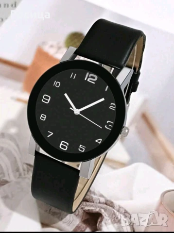 Дамски кварцов часовник в черно 