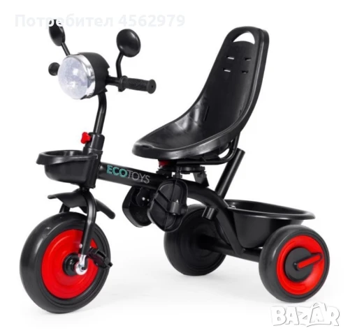 Детска триколка, количка, 3 в 1, въртяща се седалка, червен сенник, снимка 8 - Детски велосипеди, триколки и коли - 51348760