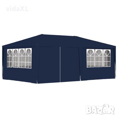 vidaXL Професионална парти шатра със стени 4x6 м синя 90 г/м²（SKU:48528, снимка 1 - Градински мебели, декорация  - 45557391