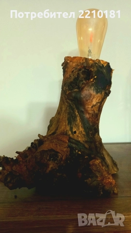 Настолна лампа дърво, снимка 12 - Настолни лампи - 52847367