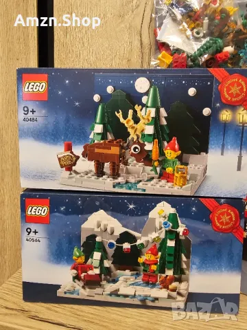 Комплект от 5 сета коледни Lego 40484 Lego 40564 Add on 40608 Lego 40602 и 40571, снимка 2 - Колекции - 48089730