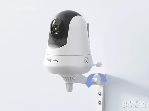 Babycozy Video Бебефон с камера и аудио 5" 720P дисплей 5000mAh , снимка 6 - Бебефони - 46204472