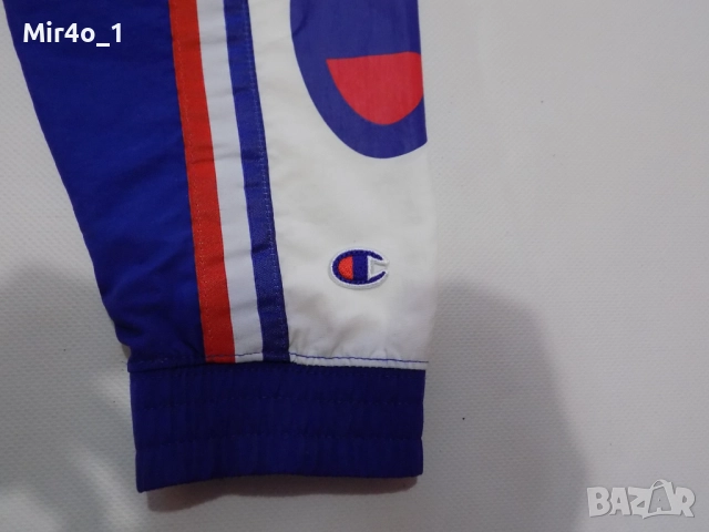 горнище champion vintage retro яке анорак ветровка худи суичър блуза елек екип мъжко оригинално S, снимка 4 - Спортни дрехи, екипи - 47884436