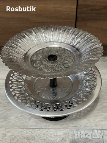 Старинна съветска фруктиера , снимка 5 - Прибори за хранене, готвене и сервиране - 53399592