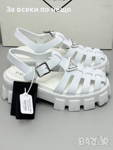 Prada Дамски Бели Сандали Прада Код P1062, снимка 4 - Сандали - 51425360
