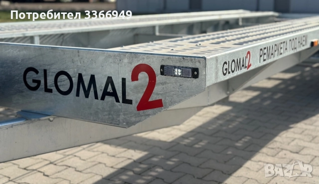 Двойна автоплатформа под наем / 8.50м Х 2.10м / 2720кг полезен товар