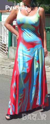 Уникален кафтан ,коприна и камъни и рокля по модел-Gaultier, снимка 9 - Рокли - 46434682