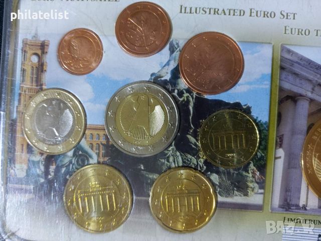 Германия 2004 - 2010 - Евро сет , 8 монети + възпоменателен медал Кулата в Берлин, снимка 2 - Нумизматика и бонистика - 45525889