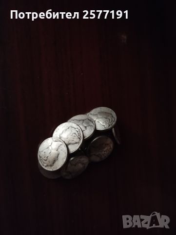 сребърни копчета , снимка 3 - Антикварни и старинни предмети - 45697576