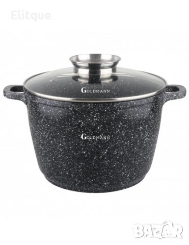 Тенджера Goldmann, 6.2л./10л., дълбока, лят алуминий, керам. покр., индукция