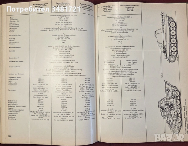 Немски бойни машини на 20ти век / Kraftfahrzeuge und Panzer der Reichswehr, Wehrmacht Und Bundeswehr, снимка 18 - Енциклопедии, справочници - 54168090