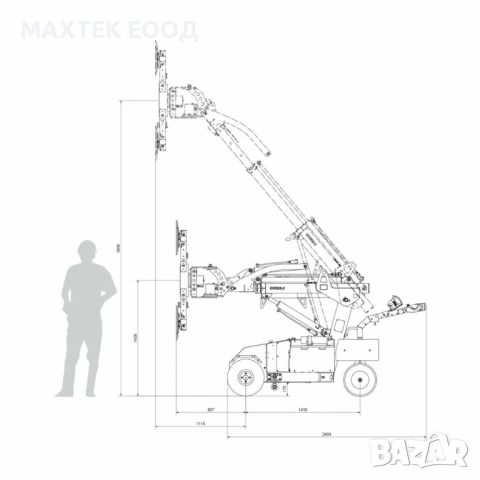 Електрически вакуумен робот UPLIFTER GW625 HIGHLIFTER, снимка 3 - Други машини и части - 45670228