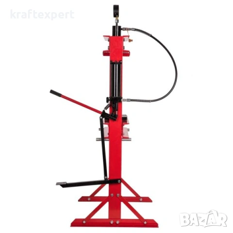 Хидравлична преса с педал 30 тона – манометър, регулируема маса, снимка 9 - Други инструменти - 53745934