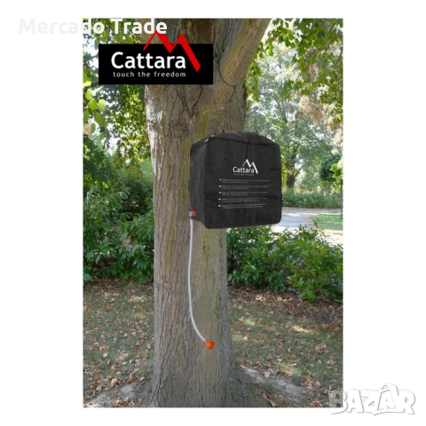 Мобилен соларен душ Mercado Trade, 40л., PVC, Черен, снимка 6 - Къмпинг мебели - 51521581