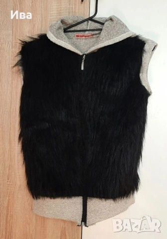 Елек с изкуствен косъм, снимка 2 - Елеци - 53978058