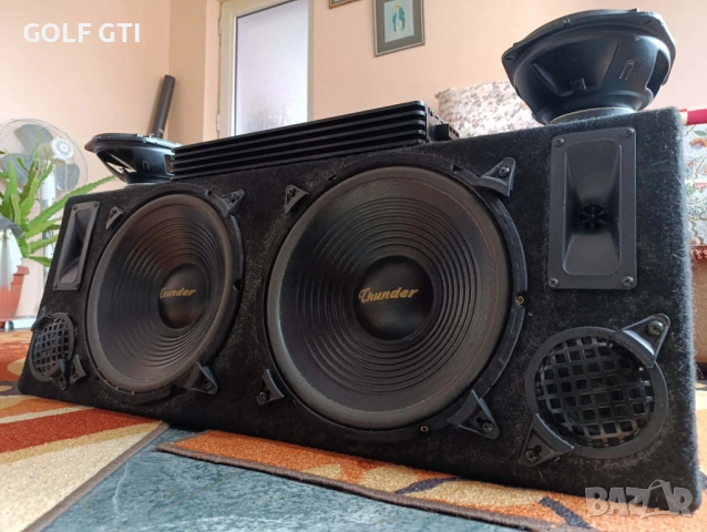 Бас 2х12инча усилвател и елипси