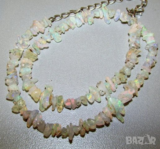 Гривни и гердани от натурален етиопски опал, подходящи за подарък, снимка 9 - Гривни - 53889497