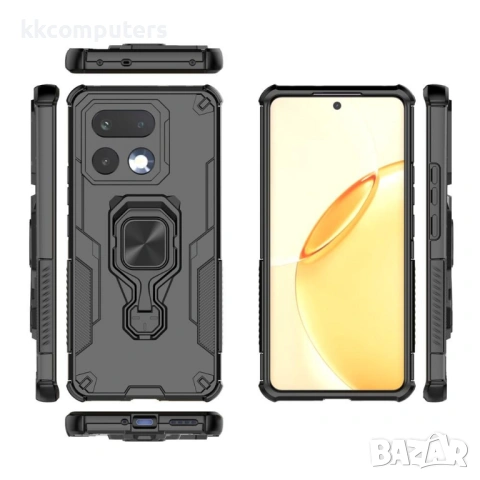 Калъф за Realme 16 Pro+ 5G с Въртящ се Пръстен - PC + TPU, Магнитен, Вкл. Протектор - 5 Цвята, снимка 8 - Резервни части за телефони - 53619988