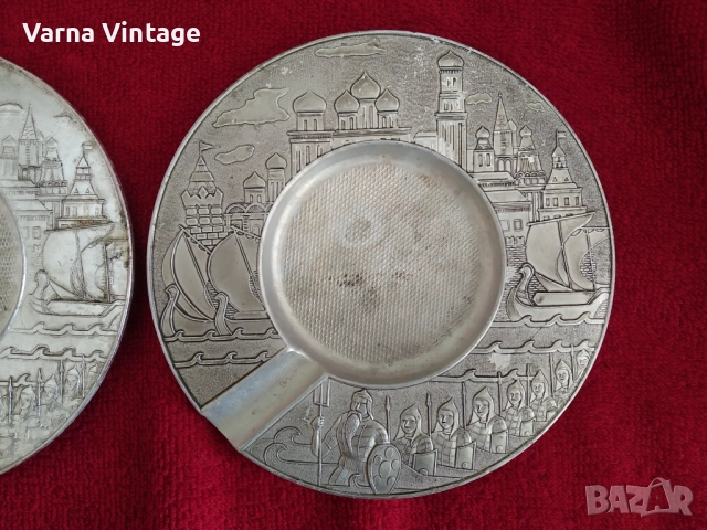  Два вида пепелник "Приказки на Пушкин". 60-70-те години. СССР. цена за двама., снимка 3 - Антикварни и старинни предмети - 51519386