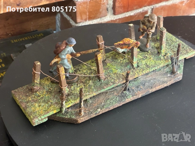 Стари фигурки войници .диорама.Elastolin , Lineol, снимка 7 - Колекции - 53613573