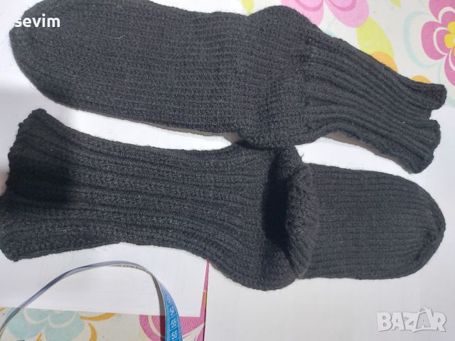 Мъжки вълнени чорапи и терлици ръчна изработка , снимка 4 - Мъжки чорапи - 45898043