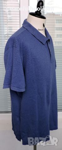 Gant Mens Cotton Pique Short Sleeve Casual Polo T-Shirt Dark Grey Size 2XL, снимка 6 - Тениски - 46295746
