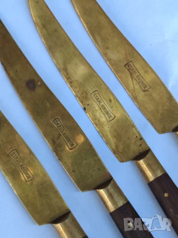 Винтидж бронзови ножчета за плодове STAHL BRONCE, Германия. , снимка 5 - Ножове - 51405596