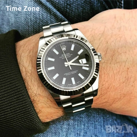 Rolex Datejust 41mm Steel Black Dial Automatic Различни Варианти, снимка 8 - Мъжки - 54059837