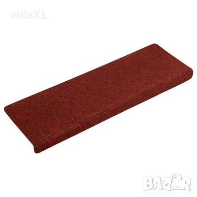 vidaXL Стелки за стъпала, 15 бр, пънч тъкан, 65x21x4 см, червени(SKU:1345650, снимка 4 - Други - 48485858