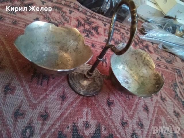 Винтидж прибор за сервиране с две купички 54301