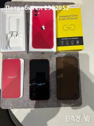 Iphone 11 128GB red червен, снимка 1 - Apple iPhone - 47277143