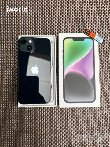 100% Батерия❗️ iPhone 14 ❗️Лизинг от 38лв/м ❗️128гб ❗️black midnight черен, снимка 1 - Apple iPhone - 47278626