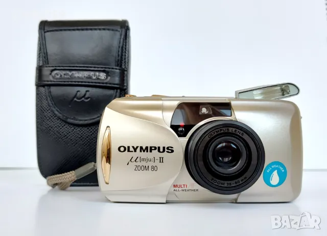 Филмов фотоапарат Olympus Mju II zoom 80 , снимка 2 - Фотоапарати - 48746680